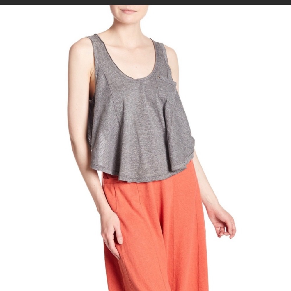 Free people crop top- open back